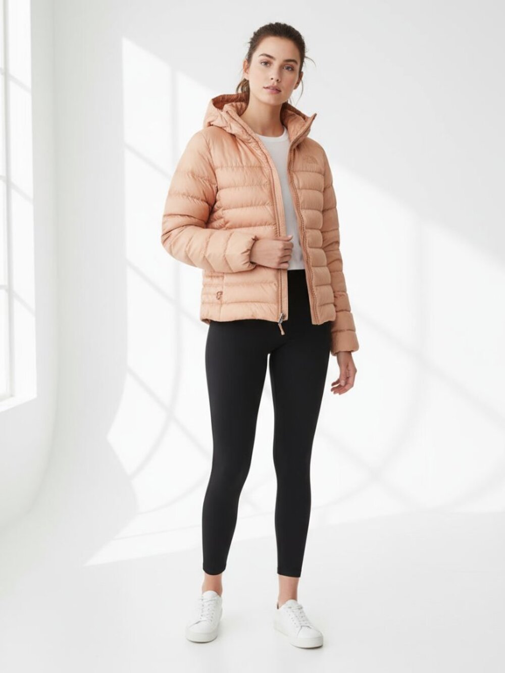 The North Face Aconcagua Down Jacket Womens Small S Pink Puffer Coat - Picture 3 of 9